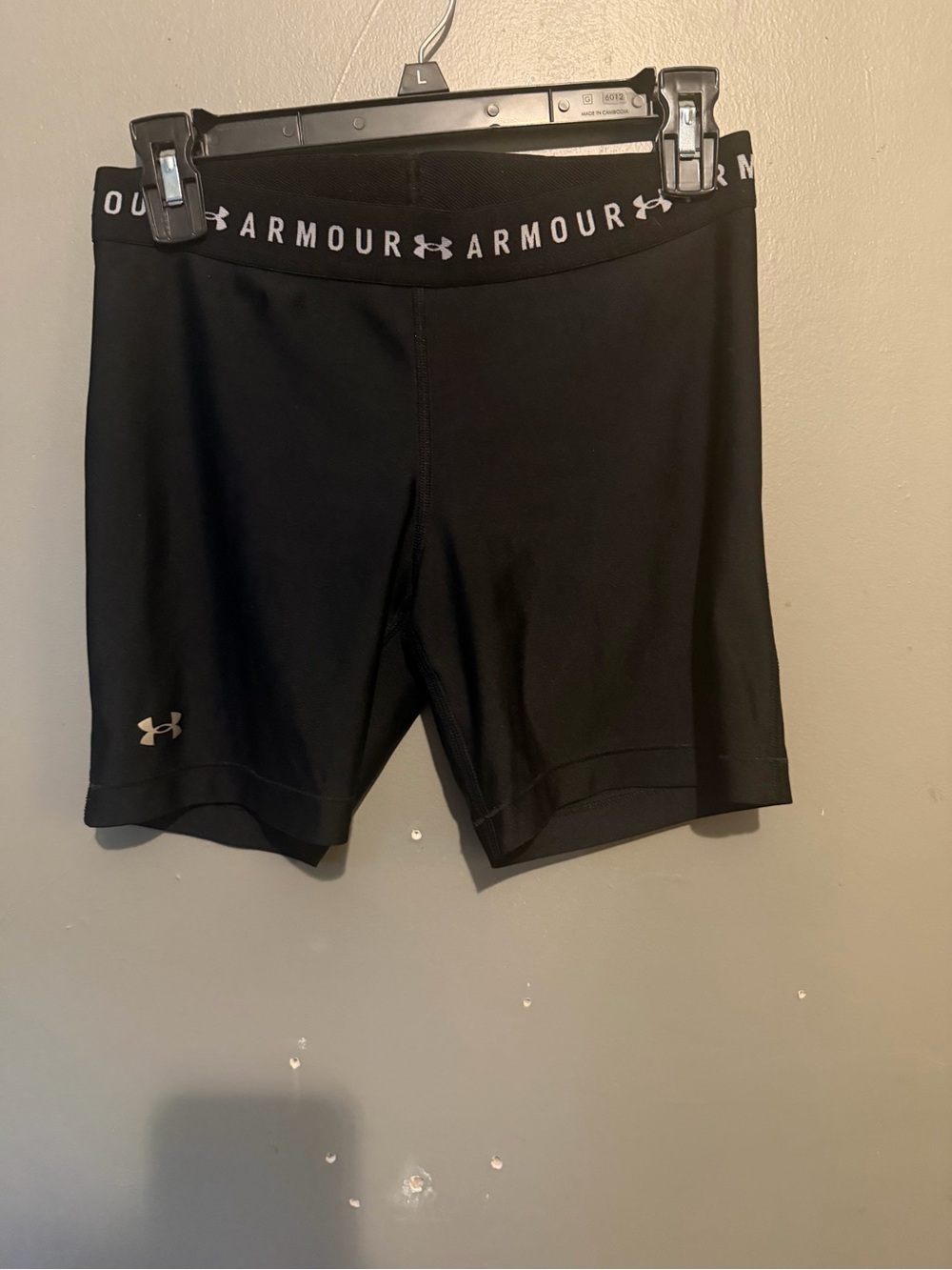 Under Armour Black Logo-Waist Bike Shorts